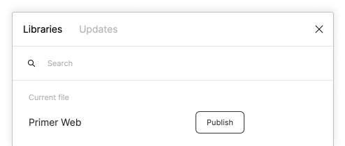 Screenshot of the how to publish to your Figma instance